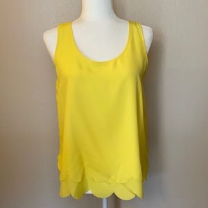 ❌SOLD❌ Maison Jules Yellow Blouse/Top/Tank
